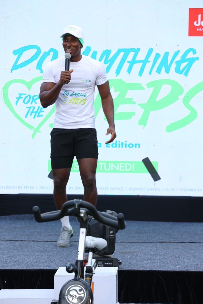 JubileeGroupKE's tweet photo. Rhotimmi got us pumped to the max with some cardio and body workouts #DoAnythingForTheSteps #MaishaFitiNaJubileeInsurance https://t.co/UFif4Tl15V