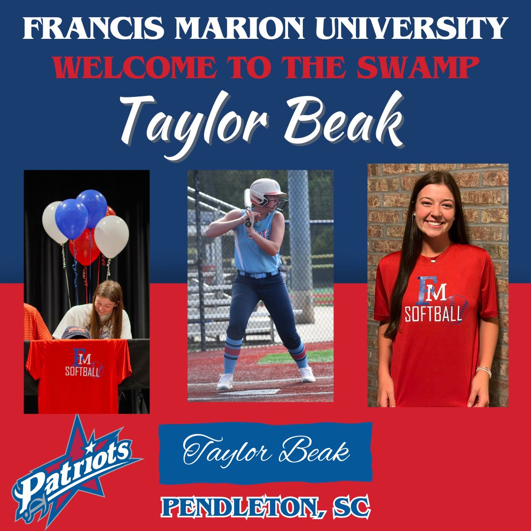 FMU Softball (@fmu_softball) on Twitter photo Join us in welcoming Taylor Beak to the FMU Family! š¤šā¤ļø
<a href="/beak_taylor/">Taylor Beak</a>
āļøš„
#GoPatsGo #SwampEm Join us in welcoming Taylor Beak to the FMU Family! š¤šā¤ļø
<a href="/beak_taylor/">Taylor Beak</a>
āļøš„
#GoPatsGo #SwampEm