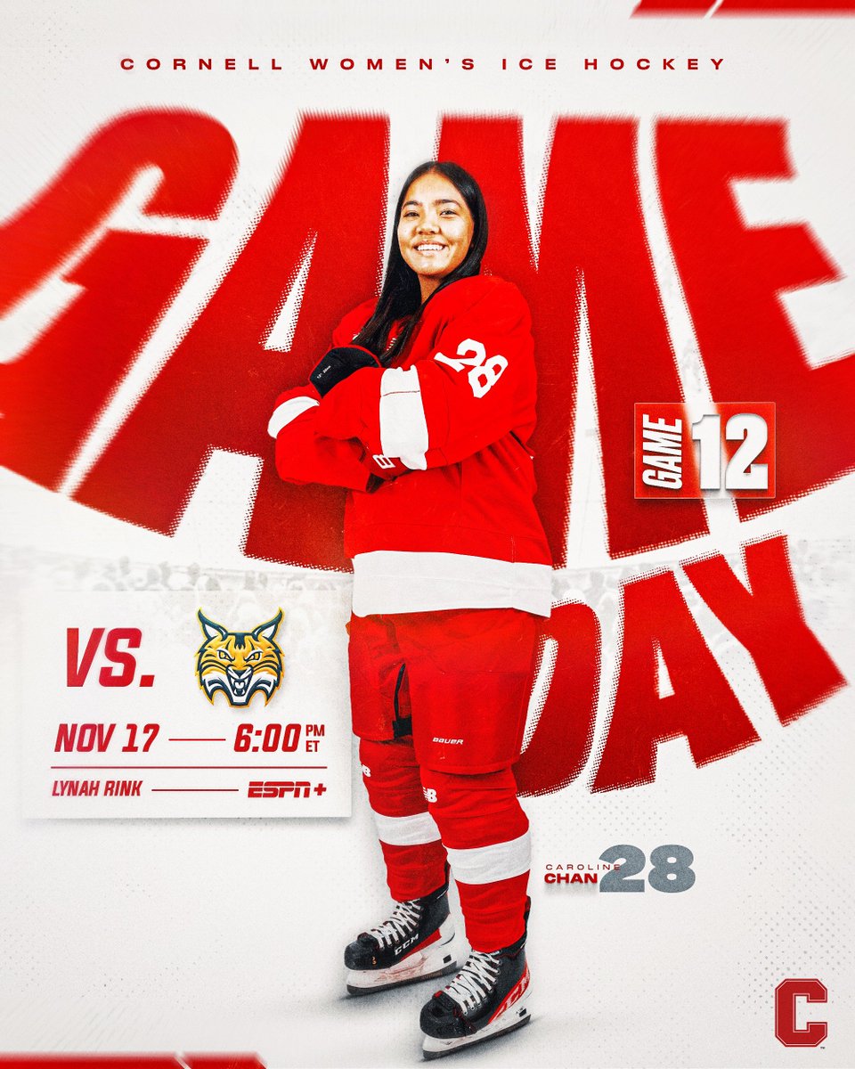 CornellWHockey's tweet photo. Back in Lynah tonight!

Bring a toy and help us make the holidays special for children in our community!

🆚: #9 Quinnipiac
⏰: 6:00PM
📍: Lynah Rink
📺: https://t.co/tHlLT1ogpC | https://t.co/g6JuiOfe5i
📊: 
https://t.co/gPyfW6oV7c

#YellCornell | #NoFear https://t.co/WzAGQd6FCs