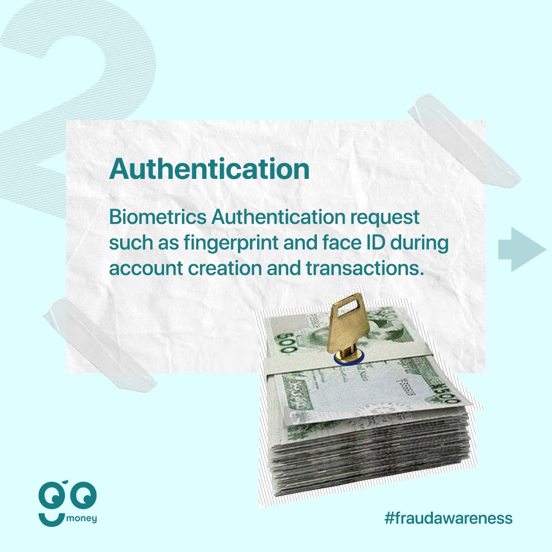 gomoneyng's tweet photo. Happy fraud awareness week, goFam! Here is how gomoney ensures your funds are protected. If you haven’t been harnessing any of these, now is the time to. 

#gomoney #fraudawareness #fraudawarenesswethebankyoudeserveek #goFam https://t.co/cp8hj9hANr