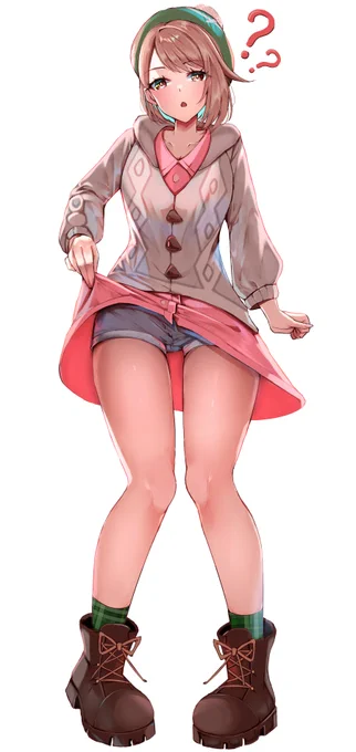 ボトムは別で履いてるから大丈夫だと言うユウリちゃん#pokemon #ポケモン剣盾 