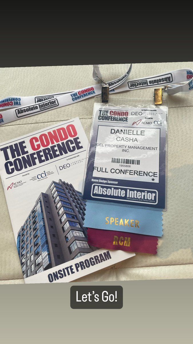 Danileelee76's tweet image. Here we go! 

Day 1
#CondoConference2023