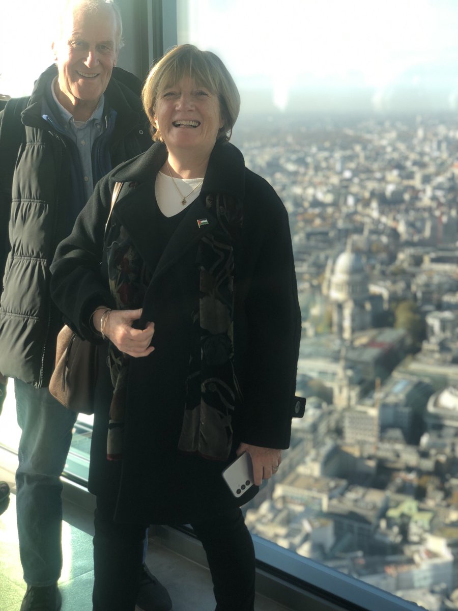 peterwalker2808's tweet photo. Peter &amp; Brenda today at the viewing platform of Horizon 22 Biishopsgate https://t.co/2kMiQcyXMs