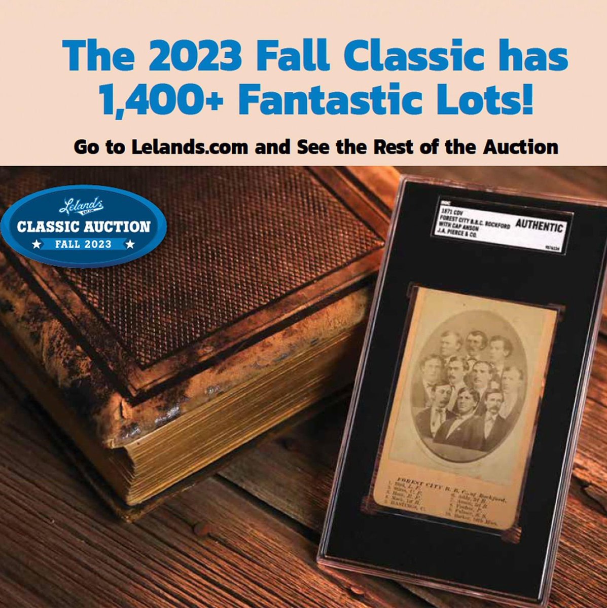 Are you missing this auction? Get there NOW! The Fall Classic features 1400+ fantastic lots of the most important sports cards and memorabilia. Go to the Classic and see what you can score! Bidding Ends at 10 PM ET tomorrow. lelands.com