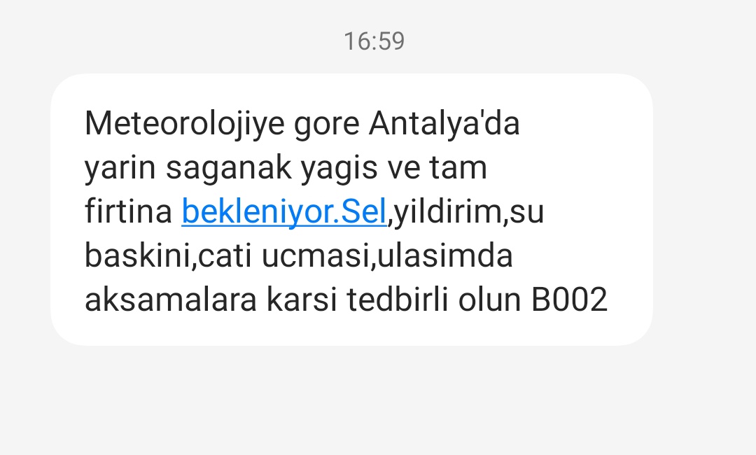 zahdekbl's tweet photo. Yarın kınam vardır AFAD dan gelen mesaj https://t.co/xRP4ZtG5tA