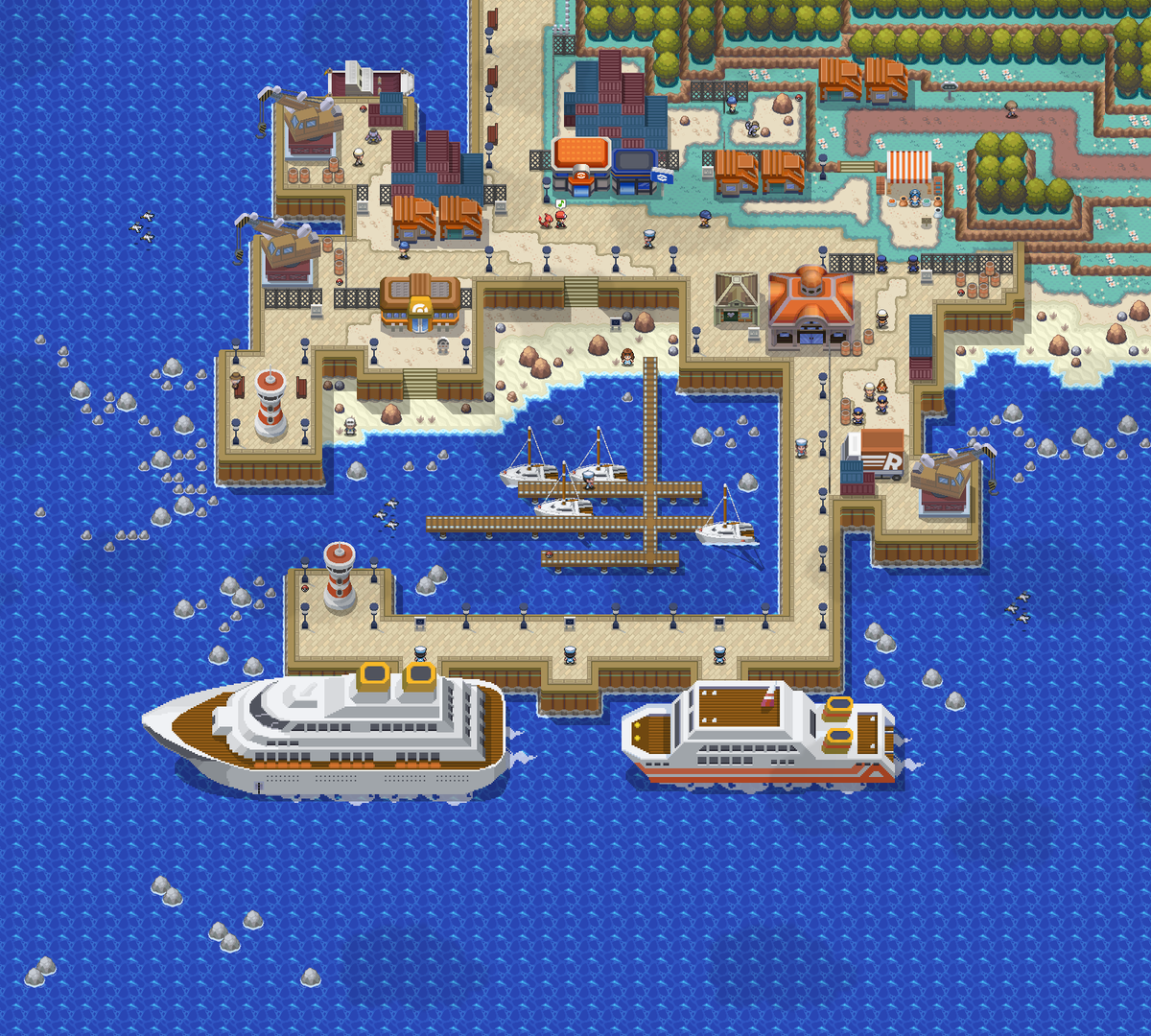 Reds_Chronicles's tweet image. Bienvenue à Carmin-Sur-Mer !

#PSDK #fangame
