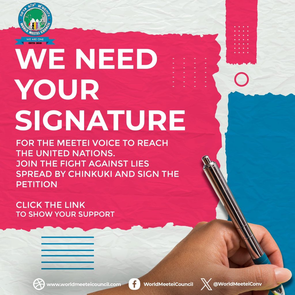 The UN PressStatementEmphasizes the Kuki perspective,overlooking the hardships faced by the #Meitei.We appeal to the UN to consider a comprehensive approach that takes into account all relevant viewpoints and diverse perspectives associated with the issue. chng.it/wgHhQFXck7