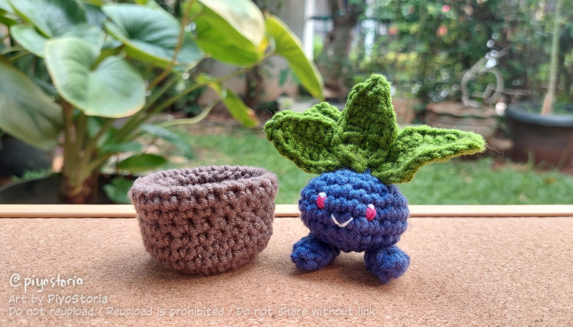 I have been crocheting! #crochet #pokemon #oddish