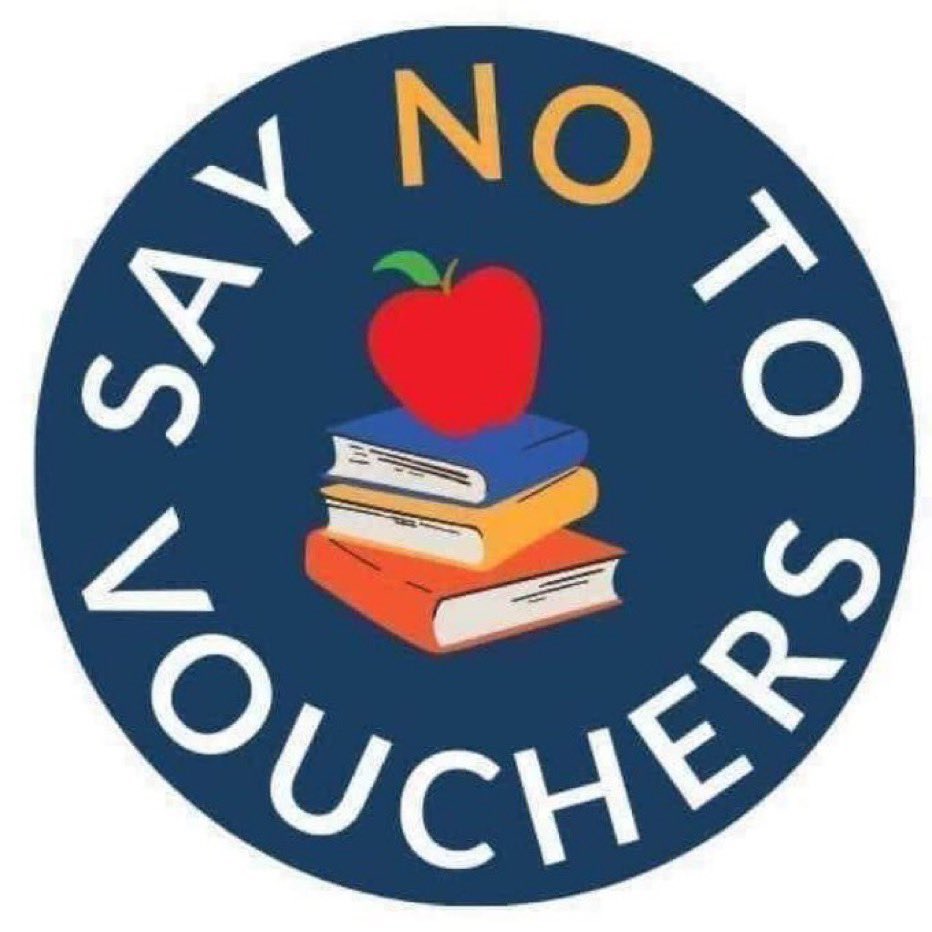 Julie Hinaman (@juliehinaman) on Twitter photo Say NO to vouchers! Vouchers lack financial and academic accountability/transparency.
Vouchers = Schools Choose, not school choice
<a href="/DadePhelan/">Dade Phelan</a>
<a href="/BradBuckleyDVM/">Brad Buckley</a> <a href="/SamHarless126/">Sam Harless State Rep District 126</a> <a href="/RepSchofield/">Mike Schofield</a> <a href="/LaceyHullTx/">Lacey Hull</a> <a href="/TomOliverson/">Tom Oliverson, M.D.</a>
#txed #txlege Say NO to vouchers! Vouchers lack financial and academic accountability/transparency.
Vouchers = Schools Choose, not school choice
<a href="/DadePhelan/">Dade Phelan</a>
<a href="/BradBuckleyDVM/">Brad Buckley</a> <a href="/SamHarless126/">Sam Harless State Rep District 126</a> <a href="/RepSchofield/">Mike Schofield</a> <a href="/LaceyHullTx/">Lacey Hull</a> <a href="/TomOliverson/">Tom Oliverson, M.D.</a>
#txed #txlege