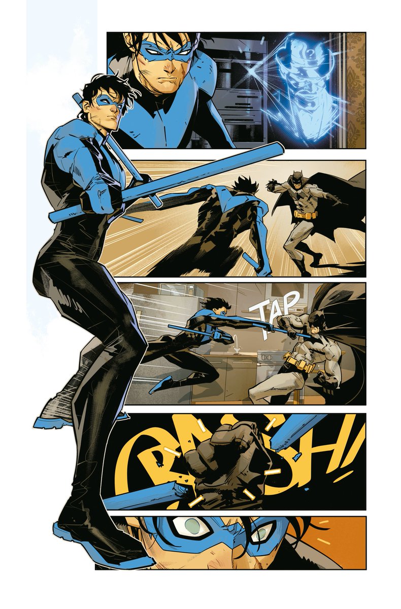 Nightwing vs Bats :) #batman #Nightwing @tomeu_morey perfect colors!