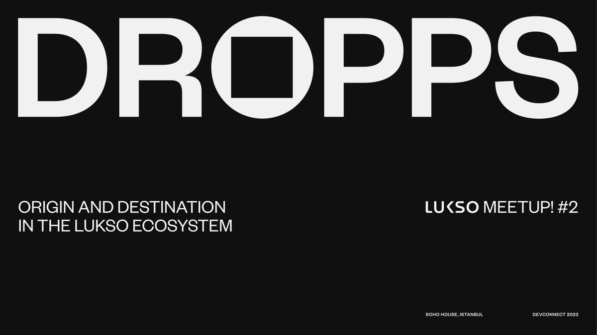 We're excited to announce we were invited to speak at <a href="/lukso_io/">LUKSO</a> 's MeetUP! #2 in Istanbul, at Soho House during #DevConnect 👩‍💻👨‍💻

👉 Check us out tomorrow November 18th at 5.10pm GMT +3 (aka "Mystery Guest" on the event agenda)

#LUKSO $LYX