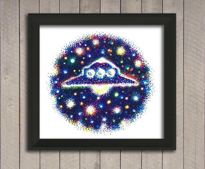 Switchopen's tweet image. If you have followed my @inktober progress last month, you will notice that I am passionate about UFO. Ive  #screenprinted a small limited edition of 40 prints (20cm x 20cm) Now for sale on my website. See bio for link #ufotwitter #ufoX