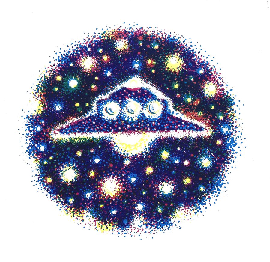 Switchopen's tweet image. If you have followed my @inktober progress last month, you will notice that I am passionate about UFO. Ive  #screenprinted a small limited edition of 40 prints (20cm x 20cm) Now for sale on my website. See bio for link #ufotwitter #ufoX
