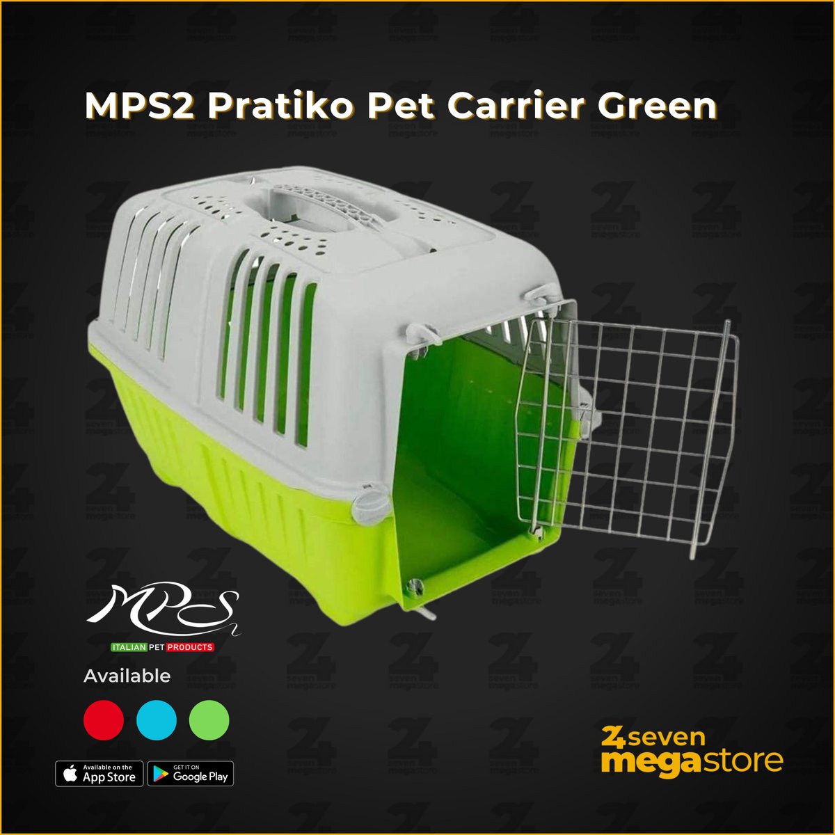 shop247_kw's tweet photo. MPS2 Pratiko Metal Pet Carrier
Download iOS App
https://t.co/2832Fyho3V
Download Android App
https://t.co/HTNV9GzARI
Colorful and innovative assemblage carrier, it is characterized by the absence of side hooks replaced by an internationally patented sliding hook
#24sevenmegastore https://t.co/6rUa7HvY9h