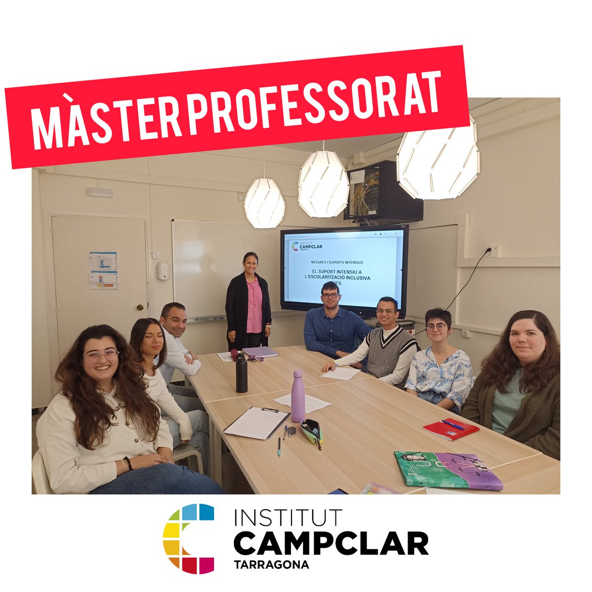 INS_CAMPCLAR's tweet photo. 🧑🎓Un curs més acollim els estudiants del Màster Universitari de Professorat d'FP i Secundària per fer les pràctiques a les nostres aules.
🧑🎓Finalitzen la primera setmana d'introducció i a partir d'ara ja els podreu veure per les classes.
🧑🎓 Benvinguts!!!
@educaciocat
#MUPFS https://t.co/BcjJr9Ej8x