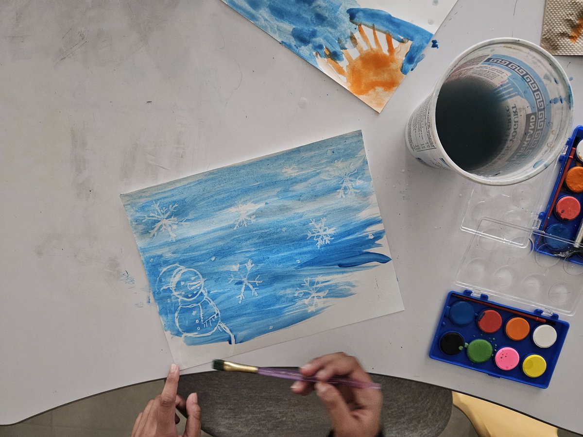Experimenting with pastels and watercolour on a Friday morning 🎨