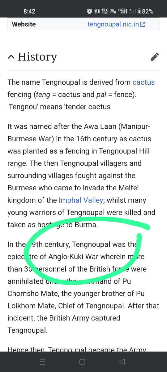 Kuki liars claimed Anglo kuki war to have occurred at 1917 which is not true. 1917 belongs to 20th century not 19th century. The value of Wikipedia is degrading just because of the kukis 
#KukiLiesXposed #Kuki_ZoEngineeredViolence #KukiTerrorists #ThisIsKuki_ZoStory #SaveMeitei