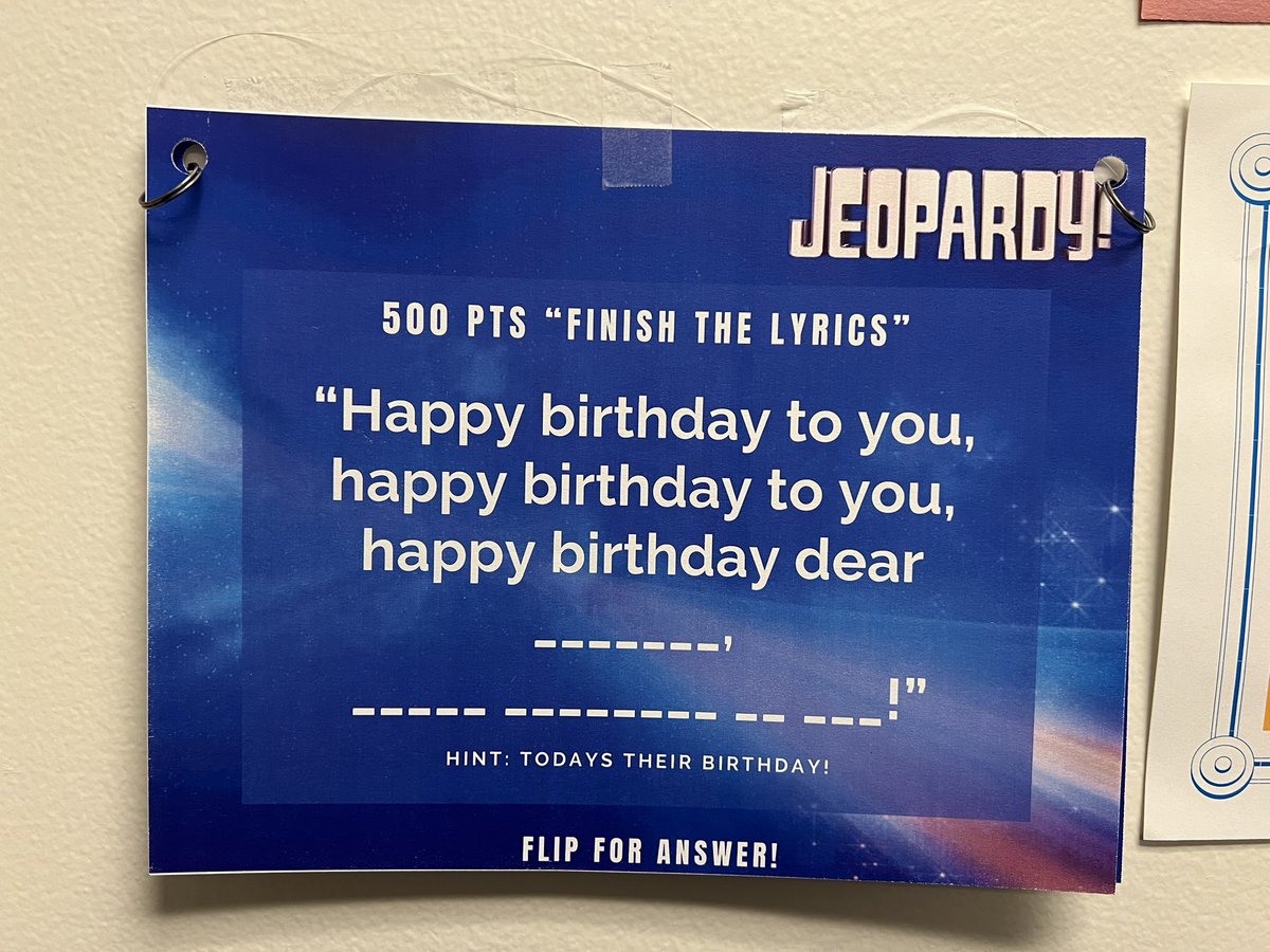 Carissa1117's tweet photo. The perfect card doesn’t exis…. I love it 😂 What great co-workers 
@Jeopardy https://t.co/CHWKCHmXeA