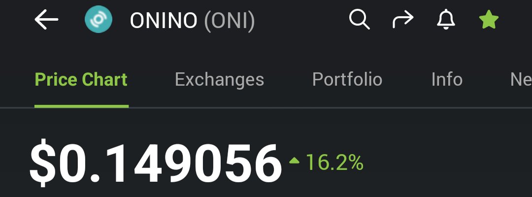 TheCrypticWolf1's tweet photo. $ONI making some moves ๐
It's not even on any CEXs yet!
Very promising potential low cap gem ๐
Up over 100%+ since posting about it ๐
#ONINO #ONIgraph https://t.co/Es02EPNjQ9