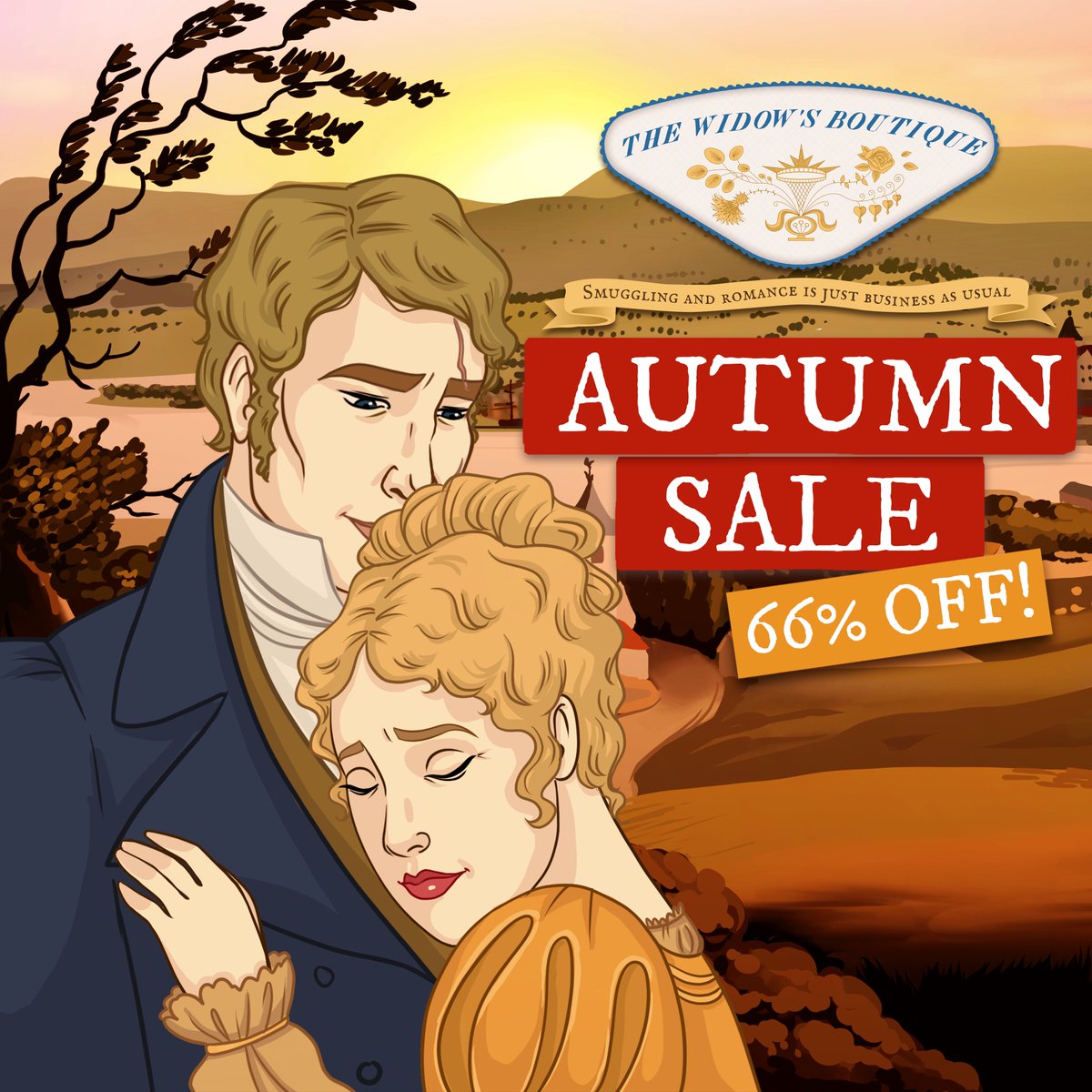 tidvis_games's tweet photo. It's time to get cozy with the Steam Autumn Sale📷📷 Get The Widow's Boutique for 66% off this week! And please leave a review! It helps us out so much 📷

Link in bio!

#cozygames #regency #historical #vn #widowsboutique https://t.co/apkaTwz6hB