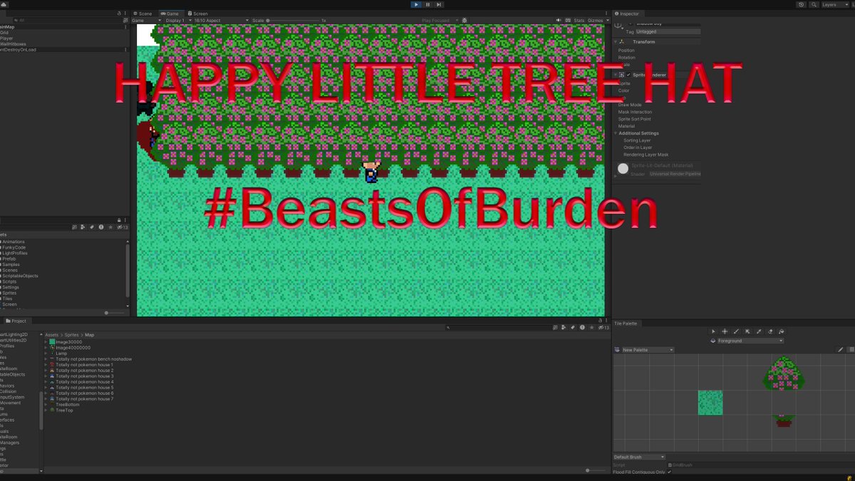 StudioDreadLLC's tweet photo. Look At His Cute Little Tree Hat #Art #ScreenShot #GameDev #IndieGameDev #BeastsOfBurden #HorrorGame https://t.co/zaOnyYbgnz