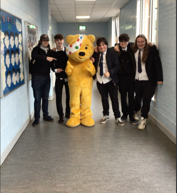 We were delighted to host a visit from Pudsey today! #BBCCiN