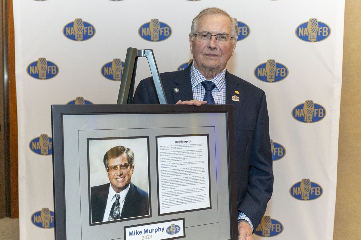 Congratulations to Mike Murphy from KSUM/KFMC Radio for being one of our newly inducted members to our NAFB Hall of Fame. Mike’s induction into the Hall of Fame is a testament to his dedication and lasting impact on the farm broadcasting industry. #NAFB23