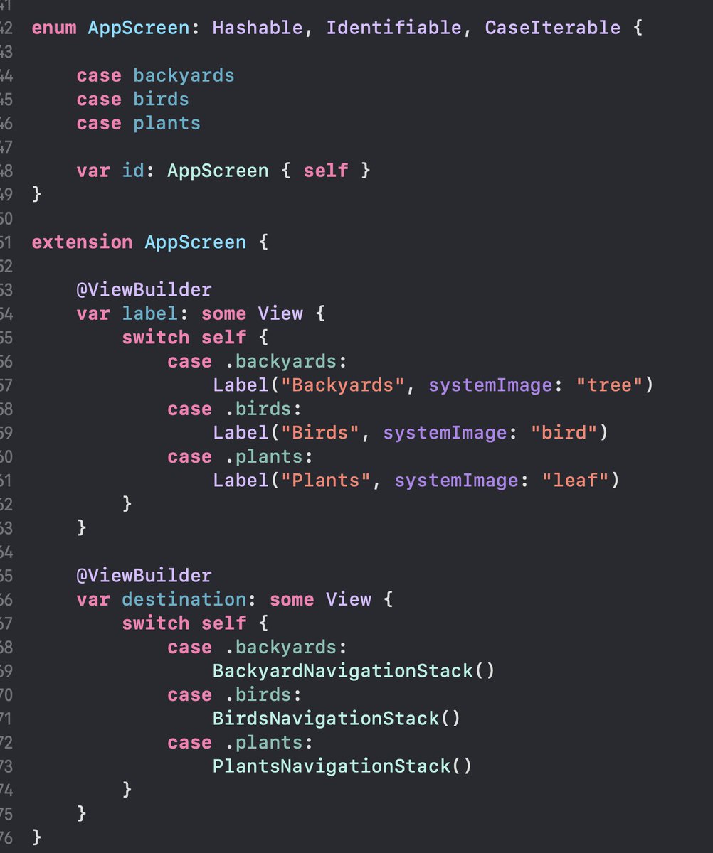 azamsharp's tweet image. Apple has some examples of TabView and Sidebar navigation in their Backyard Birds SwiftData sample.
Original Source: developer.apple.com/documentation/…
Basic TabView navigation code:
gist.github.com/azamsharp/f7ca…
#SwiftUI #iosdev