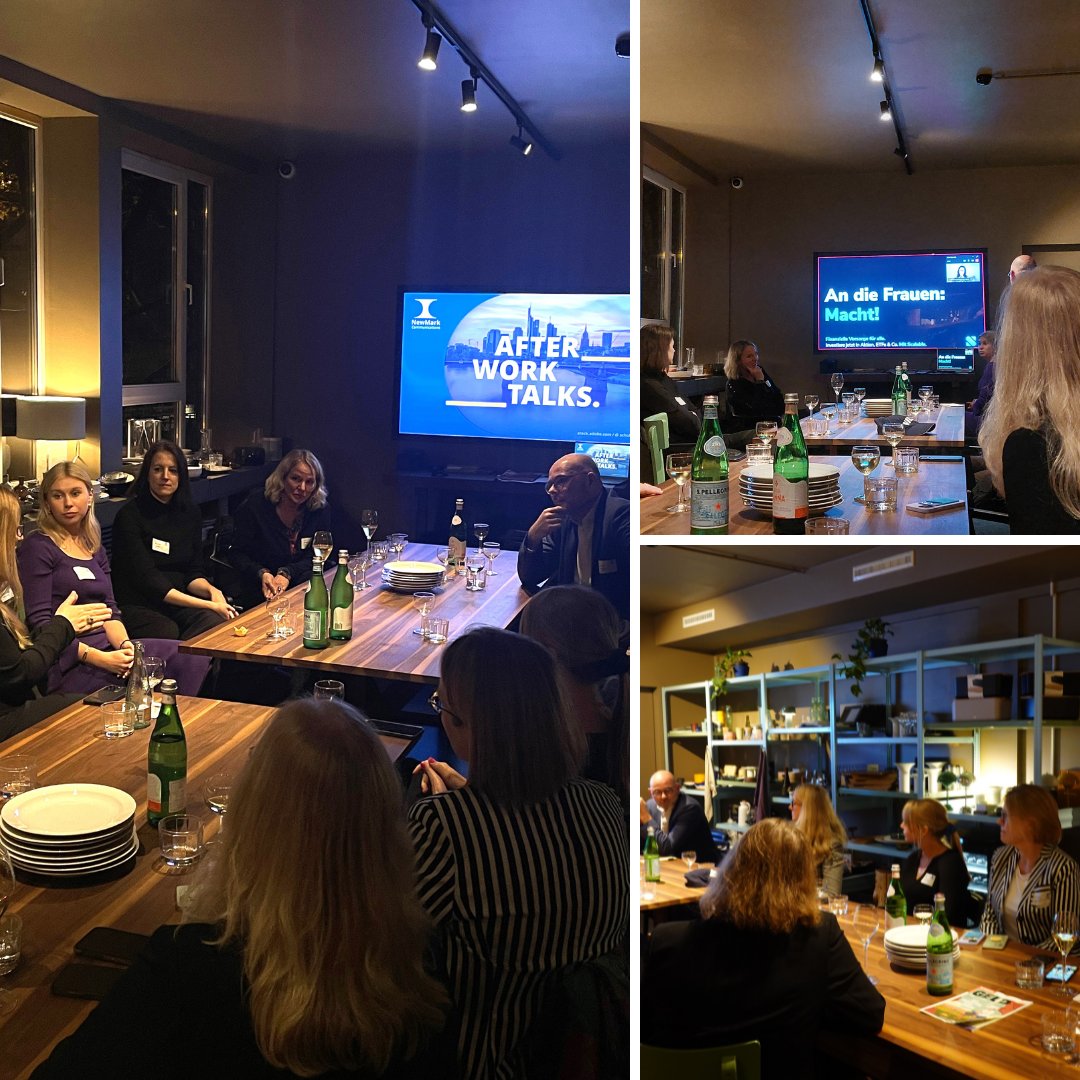 Gestern fand unser 1. NewMark After Work Talk zum Thema #FemaleFinance statt!
Vielen Dank an unsere Speakerinnen Birgit Wetjen, Anne-Catherine Beck und Ina Froehner. Eure Impulse, Einblicke und ganz persönlichen Geschichten haben diesen Abend so informativ und wertvoll gemacht.