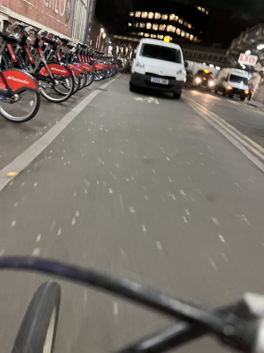 Afternoon <a href="/TfL/">TfL</a> - every Monday evening (around 9pm) a van is parked at the top of the bike lane, blocking the dropped kerb. Any chance it could be less in the way? (For bikes and buggies etc). Thanks
