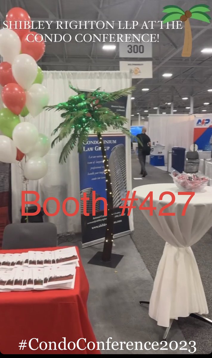 SRCondoLaw's tweet image. Stop by our booth #427 at the #CondoConference2023!
#TeamSRCondoLaw