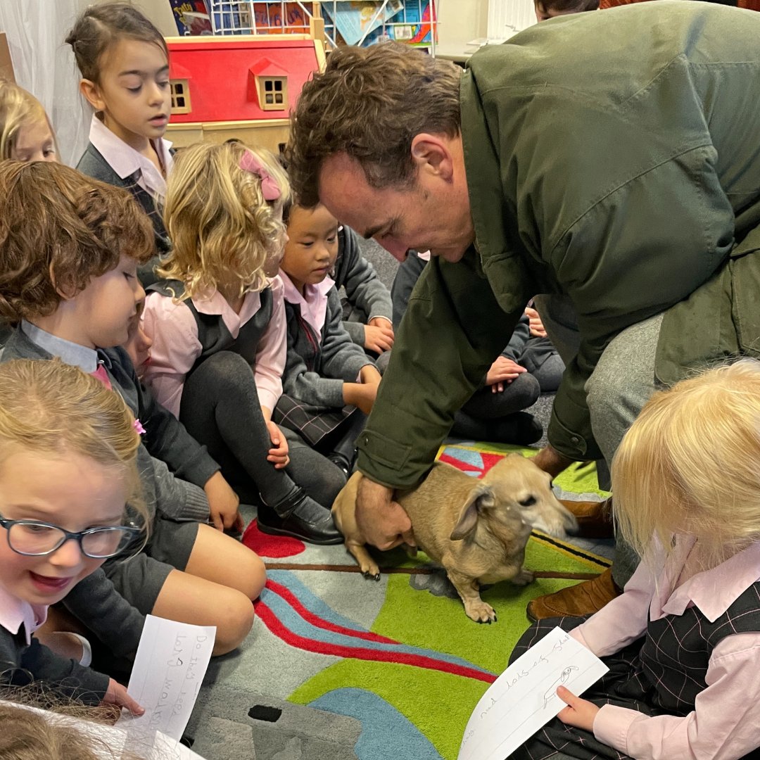 This week Brambletye pups Hercules and Coco, along with Mr Brooks were invited to Year 1 as part of their learning about pets class and how we look after them.