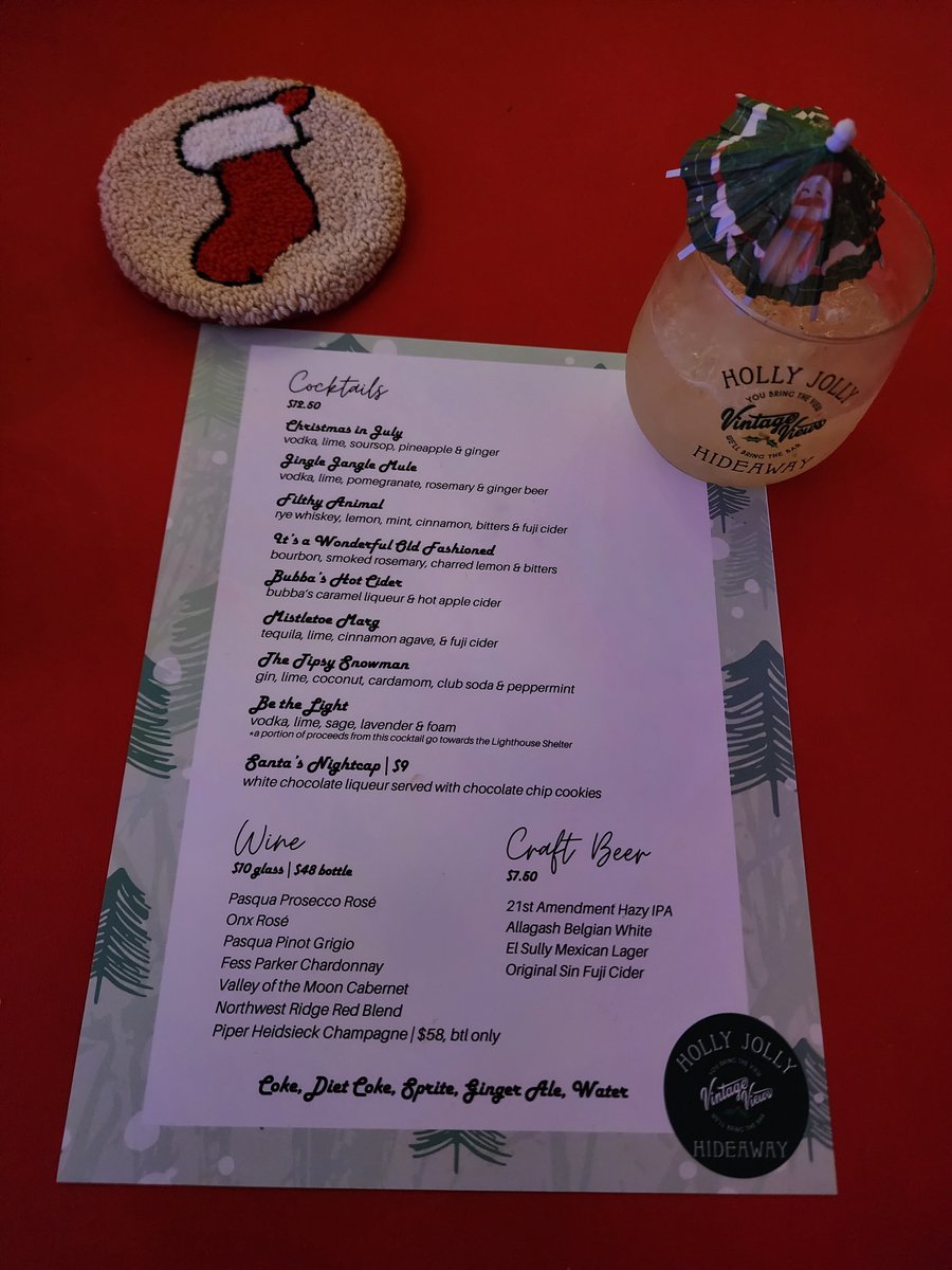 gdeems's tweet photo. The "Holly Jolly Hideaway" at @annaptowncenter (across from PF Changs) is open specific times from November 17, 2023 - December 23, 2023.  Thursday &amp; Sunday 6pm – 11pm, Friday &amp; Saturday 5pm – 11pm. https://t.co/mWmLdwK5VB