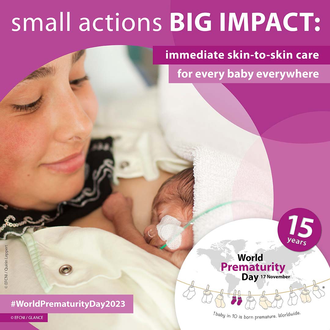 💭Did you know that not only families benefit from #KangarooMotherCare, but also the health system? Hospital stays tend to be shorter and readmissions less frequent. #WPD2023 highlights the benefits of immediate #SkinToSkin care for every baby, everywhere! 🤱🏽@EFCNIwecare