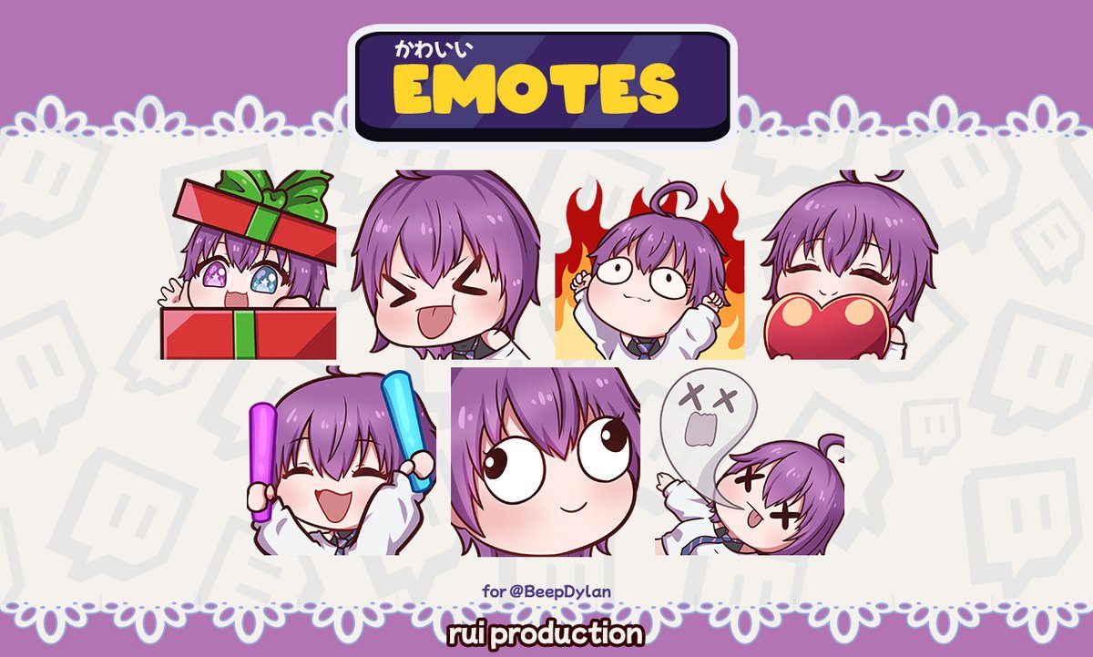rui_production's tweet photo. Emotes done , Thank you  (〇*>∀<)ゞ★☆  #VtuberEmotes #VtuberUprising #Vgen #VGenComm #Fiverr #emoteartist https://t.co/XdsjaYwtqu