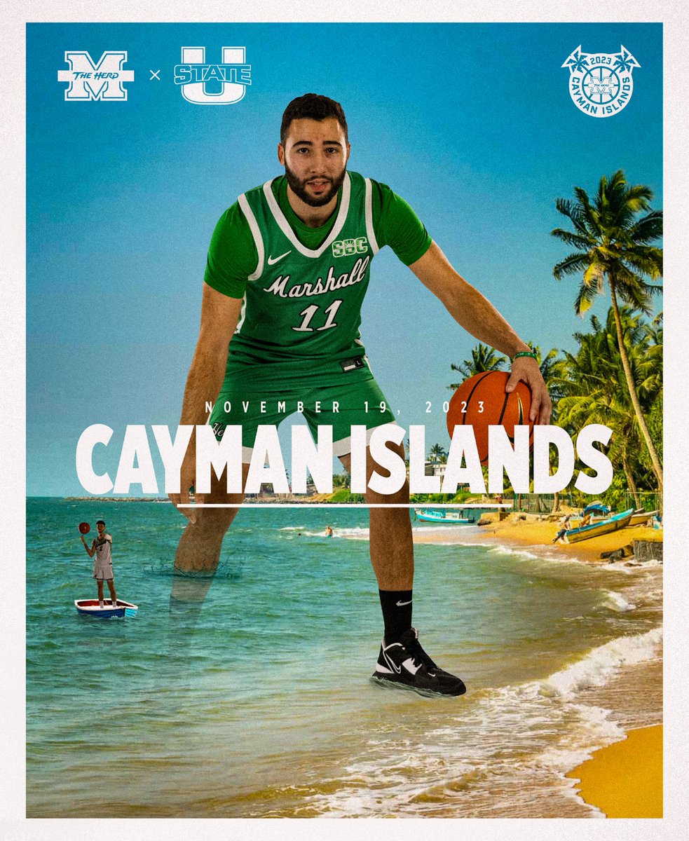 Herd_MBB's tweet photo. 🏝️ 𝐎𝐧 𝐎𝐮𝐫 𝐖𝐚𝐲 𝐓𝐨 𝐓𝐡𝐞 𝐂𝐚𝐲𝐦𝐚𝐧𝐬!

Hitting the road this afternoon, getting ready for Game 1 against Utah State on Sunday!

#BringOnTheHerd // #WeAreMarshall https://t.co/oV6clCVhoi