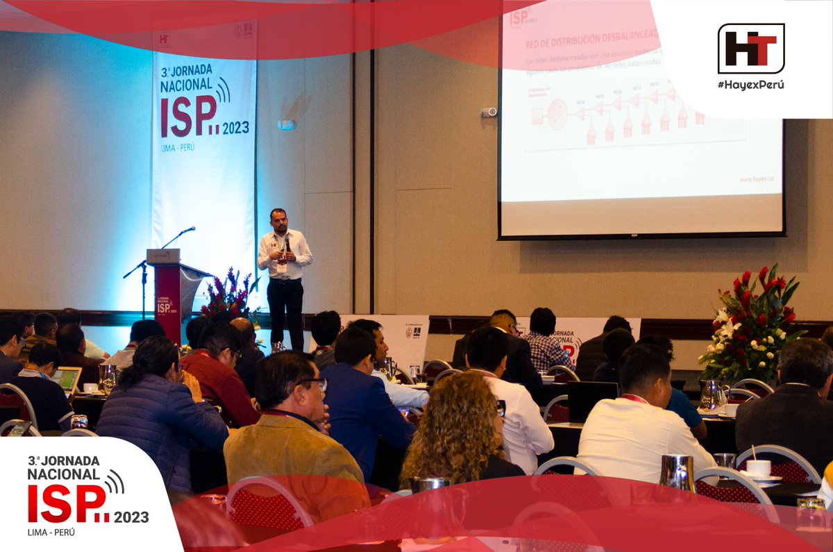 HayexTechnology's tweet image. #Atención  #HayexPerú🇵🇪
Gracias, a nuestro speaker  𝗠𝗶𝗴𝘂𝗲𝗹 𝗨𝗯𝗮𝗾𝘂𝗲, 𝗜𝗻𝗴𝗲𝗻𝗶𝗲𝗿𝗼 𝗱𝗲 𝗦𝗼𝗽𝗼𝗿𝘁𝗲 𝗲𝗻 𝗛𝗮𝘆𝗲𝘅; por acompañarnos en esta 𝘁𝗲𝗿𝗰𝗲𝗿𝗮 𝗲𝗱𝗶𝗰𝗶𝗼́𝗻.
#3raJornadaISPPerú #JornadaISP  #Jornada2023 #Lima #Perú #Perú2023 #Telecomunicaciones