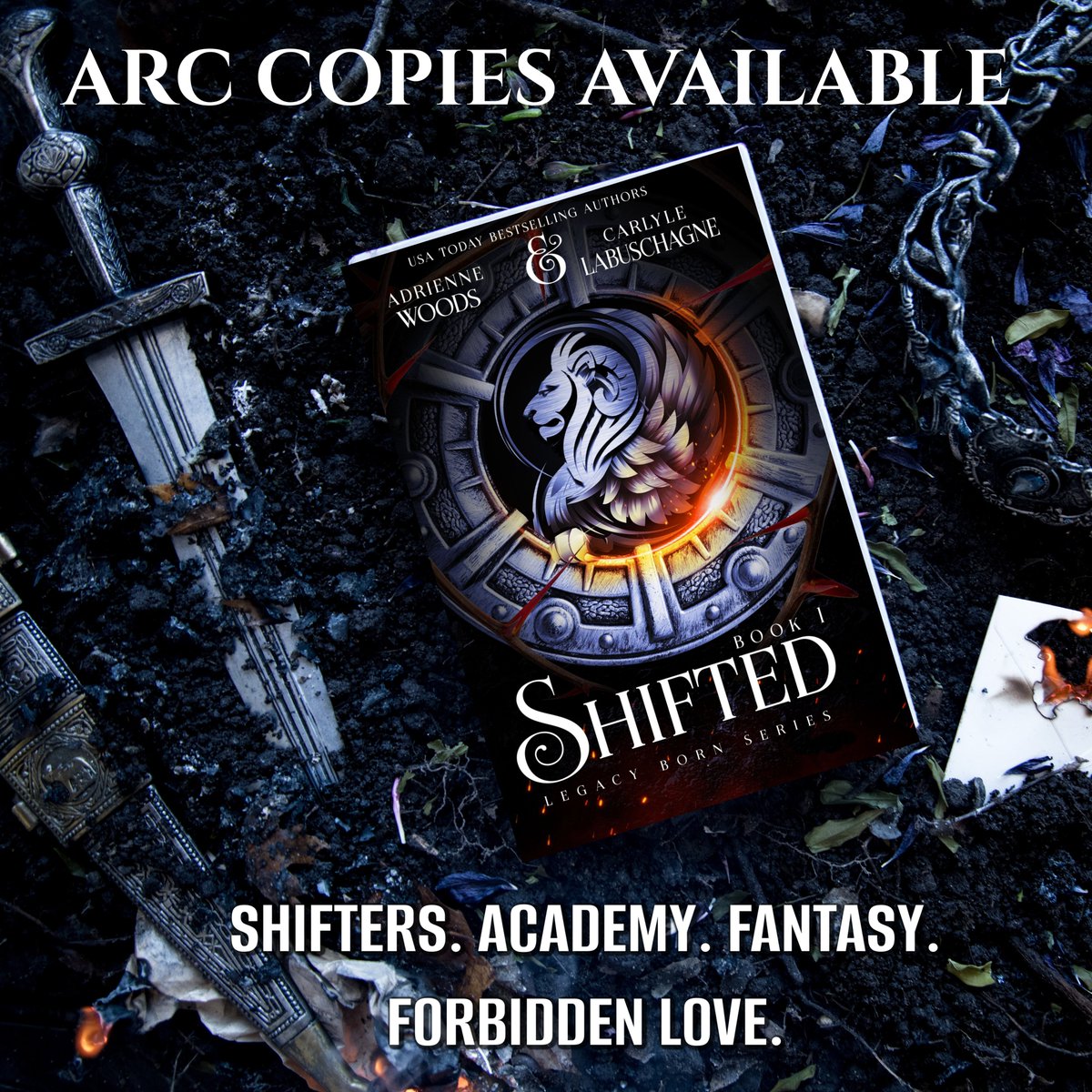 ARC readers get your copy of Shifted written by USA Today Bestselling Authors <a href="/AuthorCarlyle/">Carlyle. ⚔️A Beast so Beautiful out now. 🌙</a>  and Adrienne Woods.
There is also a read-an-excerpt feature on booksirens.
booksirens.com/book/AC4BCFW/C…
Mythical Creatures
Forbidden Love
Academy
Fae
Kidnappings
Action and Adventure