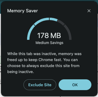 charliemuta's tweet photo. @antonioblaise @nixcraft but they've introduced this feature of freeing up memory of tabs that are inactive.  On the 2nd screenshot, you can see chrome memory usage (~420mb). Yet, I have 53 opened tabs. All to say, @googlechrome is on a quest of improving!! https://t.co/ftfuC7wpJ0