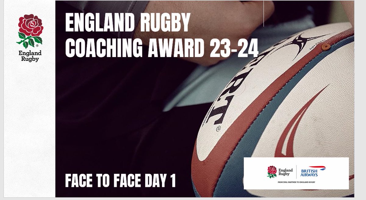 Great day last weekend at day 1 of the <a href="/EnglandRugby/">England Rugby</a> Coaching Award. Looking forward to webinars and next face to face session. Big thanks to <a href="/chrishurd09/">Chris Hurd</a> and the other developers for leading the sessions. 
#development #coaching #rugby #learning
