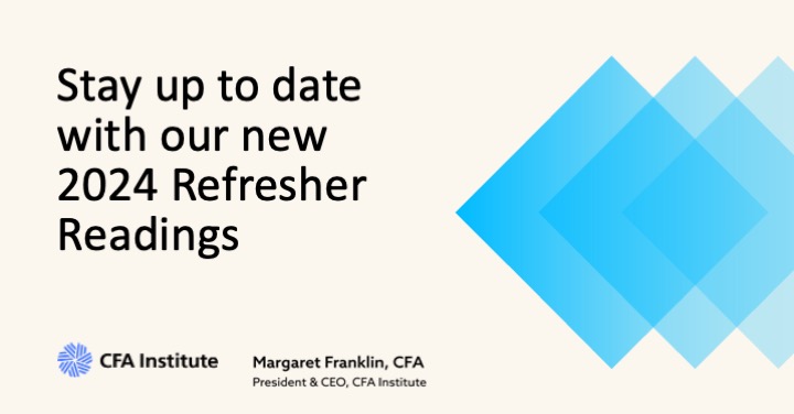 The 2024 Refresher Readings and Practical Skills Modules (PSMs) are available to members, offering valuable opportunities for professional development. They’re accessible via the Learning Ecosystem, providing an efficient &amp; personalized digital experience. bit.ly/47u9gm8
