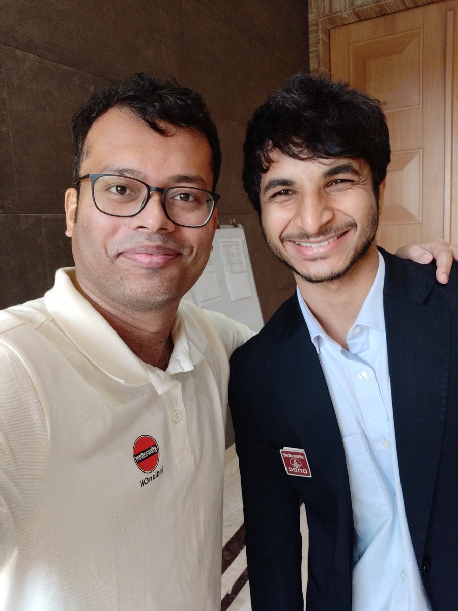 Surya Sekhar Ganguly (@suryachess64) on Twitter photo Finally met <a href="/viditchess/">Vidit Gujrathi</a> the after the grand success. It is such a pleasure to work with him. It has only been a year we are training together and look forward to many more trainings. Will do it even if I have to go all the way to Nasik 😝 Finally met <a href="/viditchess/">Vidit Gujrathi</a> the after the grand success. It is such a pleasure to work with him. It has only been a year we are training together and look forward to many more trainings. Will do it even if I have to go all the way to Nasik 😝