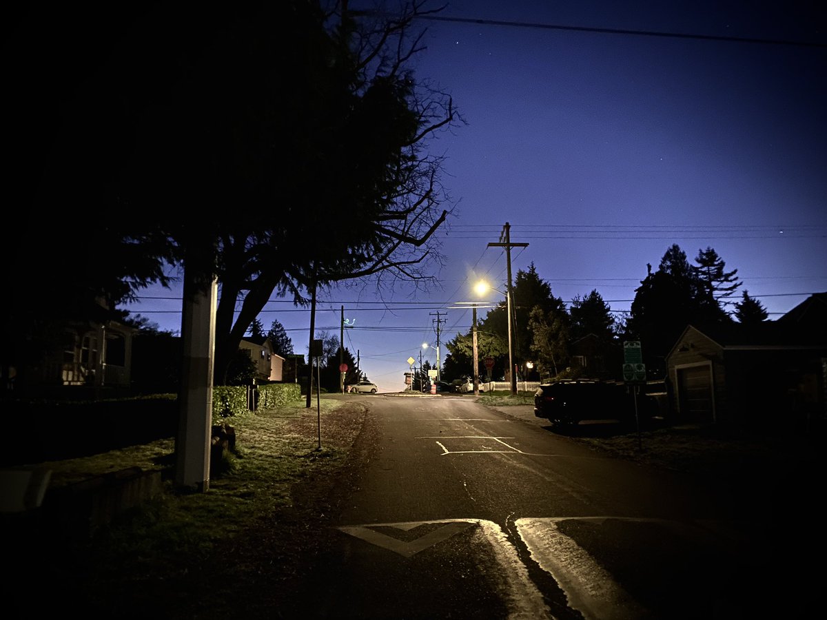 grounds_running's tweet image. Morning 6 miler! I’ve always loved photographs with the streetlights for lighting. Even cooler it’s just a random street in my neighborhood! #seattle #running