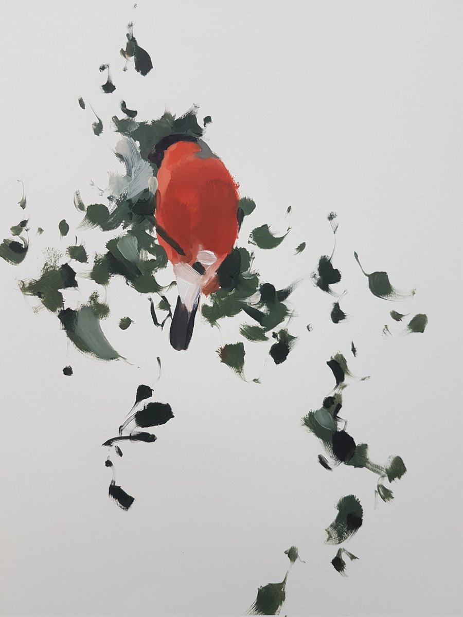 esthertysonart's tweet image. Whether the bullfinch is in the middle of a hedgerow or the tops of trees... I feel the light. Your there, I'm here. I'm here, your there. The brief encounter. Light.

#markmaking
#painting
#drawing
#colour

#birds