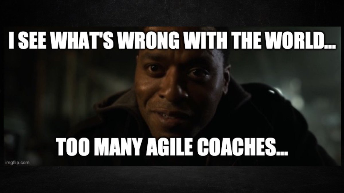 Happy meme Friday!

What’s on our mind today?
The post-credit scene in Marvel Studio’s Doctor Strange.
Mordo reveals that he has figured out what’s wrong with the world…too many sorcerers.

Feeling the same about “agile coaches”?
#agile #scrum #updatelinkedin #callyourselfcoach