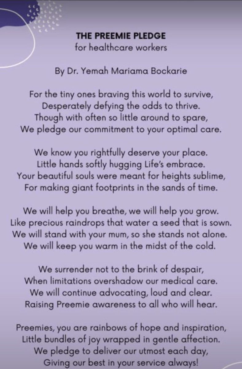 A heartfelt poem 🥰 on World prematurity day 👶. The resilience of these tiny ones is out of this world 😍#FuturePedsRes