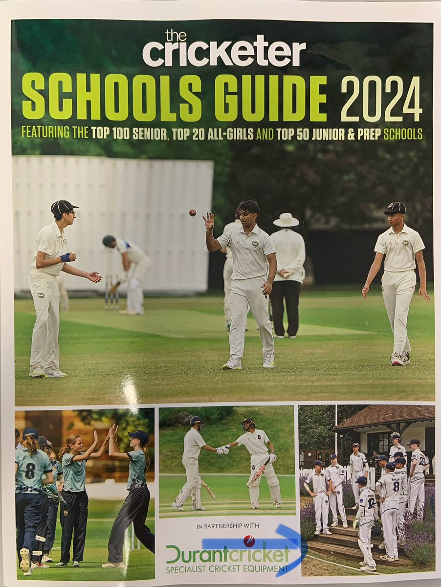 Really proud to be selected again in The Cricketer Schools Guide 2024 and making it onto the front cover!
Thank you to all Players, Coaches, Grounds and Catering staff for their contribution towards this achievement <a href="/ReedsSchool/">Reed's School Cobham</a> <a href="/Gentlemenplayer/">Gentlemen & Players</a> <a href="/BuffaloCricket/">Buffalo Cricket 🐃🏏</a> <a href="/TheCricketerMag/">The Cricketer</a>