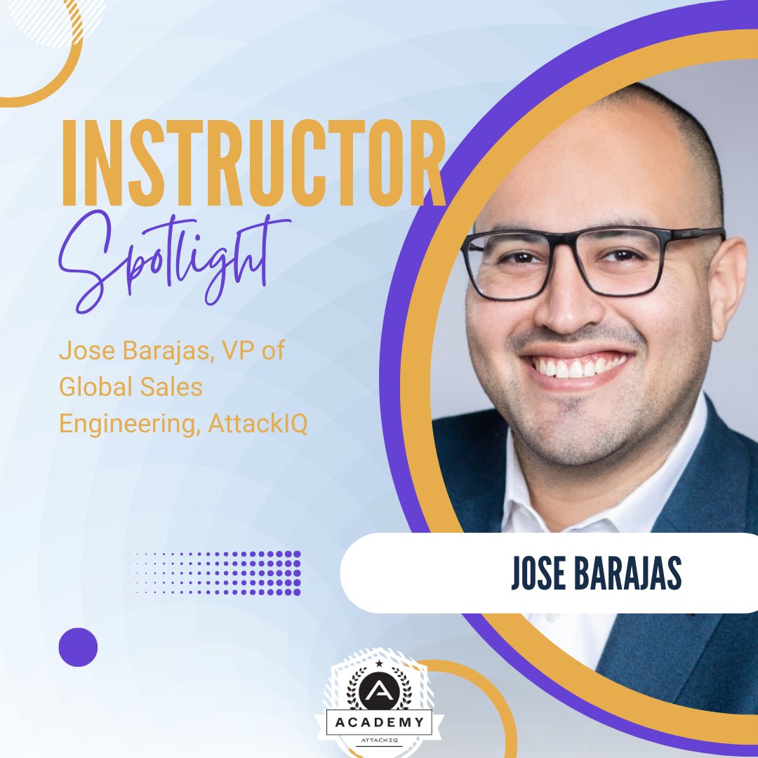 🤝 Meet Jose Barajas, our Global Sales Engineering Director at AttackIQ.

A wizard in reverse-engineering #Malware & a sage in #SecurityAnalytics, he's pioneering the enhancement of security control efficacy.

Learn from a seasoned pro. ⤵️

bit.ly/3ZIksJ2 #Cybersecurity