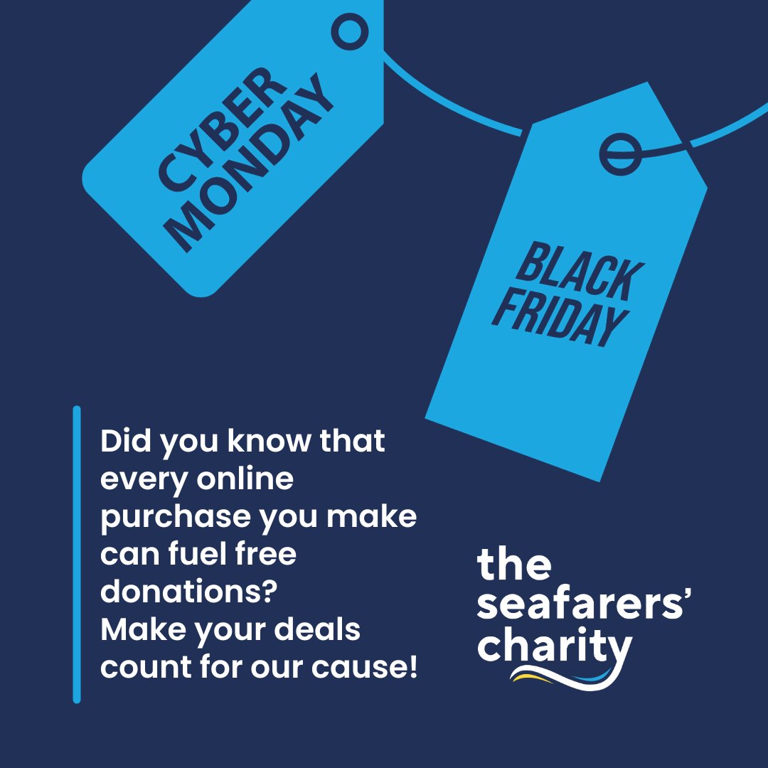 Seafarers_KGFS's tweet image. Shopping online this #BlackFriday or #CyberMonday? 🛒

Every purchase you make can fuel free donations to support #keyworkers who transport over 95% of UK's trade 🚢

Shop online with @easyuk and @GivingMachineUK to make your deals count 👇 #ShopForGood
theseafarerscharity.org/get-involved/s…