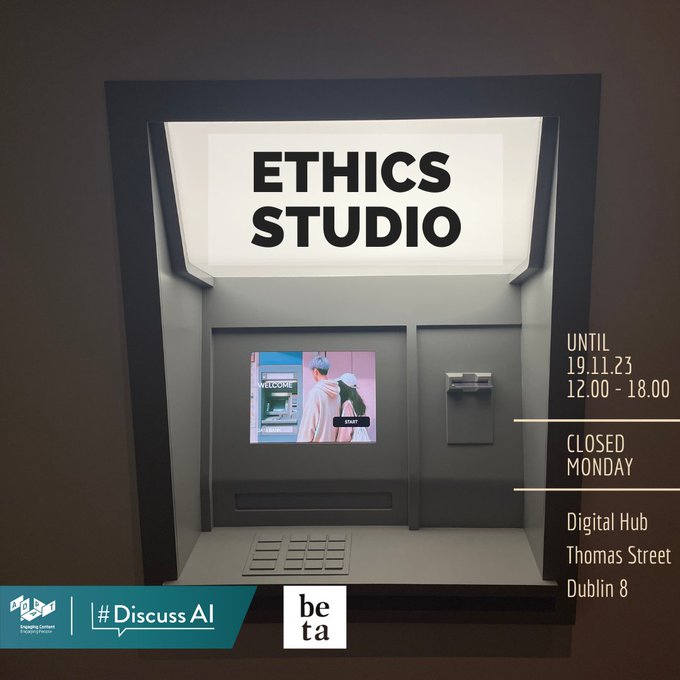 Last day to catch the Ethics Studio @BetaFest_IRL! More info > adaptcentre.ie/news-and-event… @DiscussAI #ethics